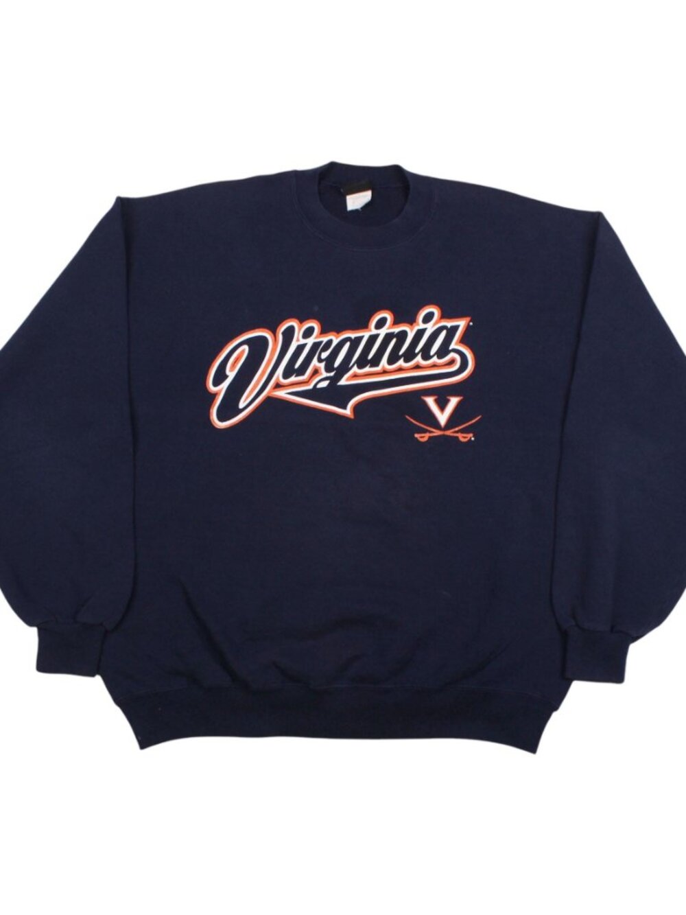 Virginia Cavaliers Sweatshirt Navy Blue NCAA Crewneck Pullover shirt navy 1996